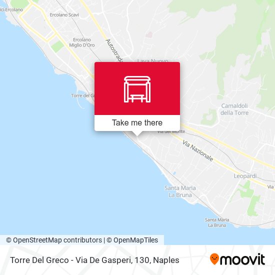 Torre Del Greco - Via De Gasperi, 130 map