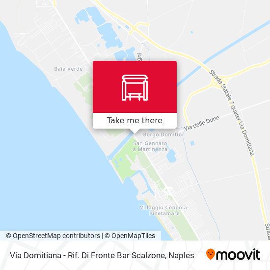 Via Domitiana - Rif. Di Fronte Bar Scalzone map