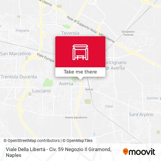 Viale Della Libertà - Civ. 59 Negozio Il Giramond map