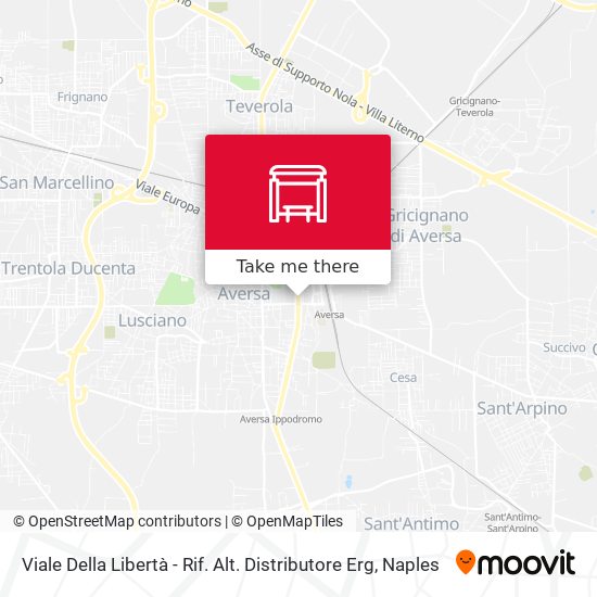 Viale Della Libertà - Rif. Alt. Distributore Erg map