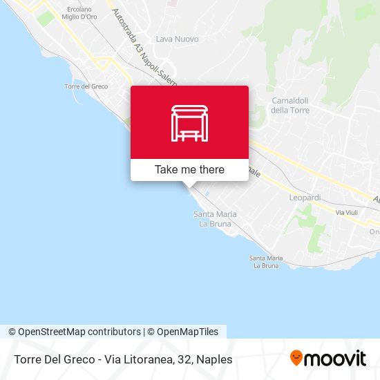 Torre Del Greco - Via Litoranea, 32 map
