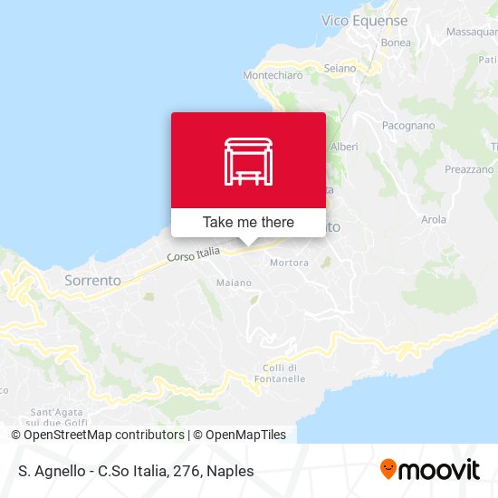 S. Agnello - C.So Italia, 276 map