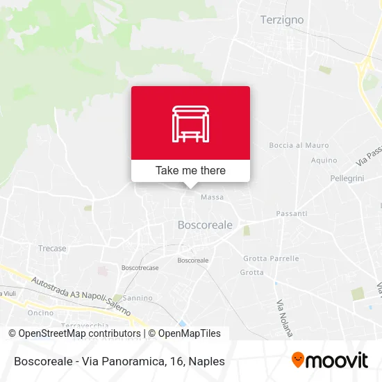 Boscoreale - Via Panoramica, 16 map