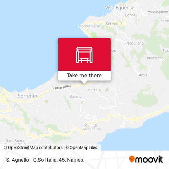 S. Agnello - C.So Italia, 45 map