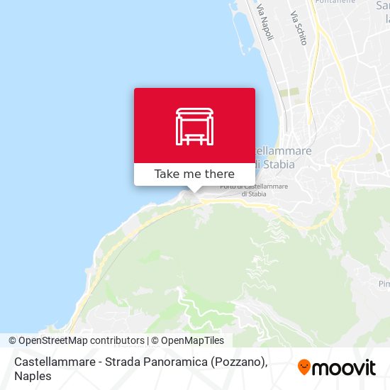 Castellammare - Strada Panoramica (Pozzano) map