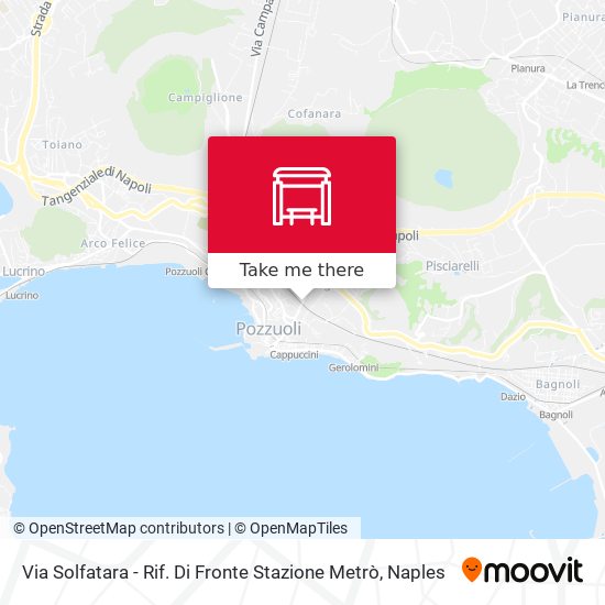 Via Solfatara - Rif. Di Fronte Stazione Metrò map