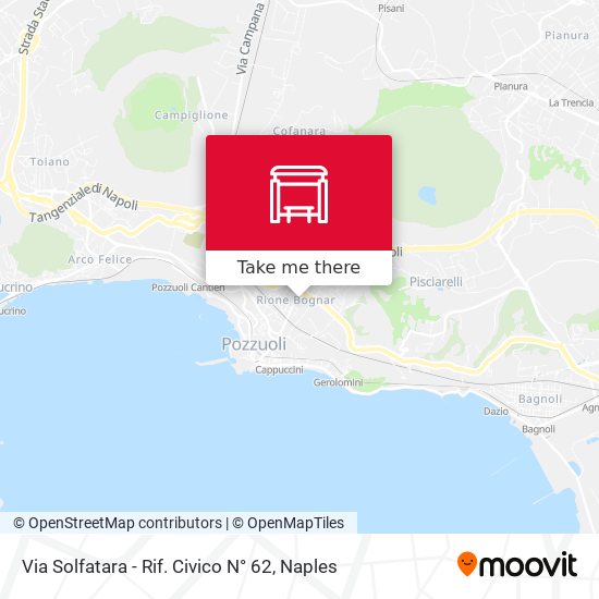 Via Solfatara - Rif. Civico N° 62 map