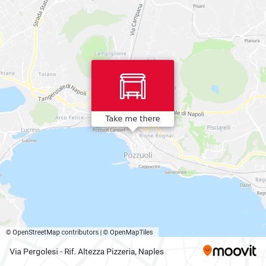 Via Pergolesi - Rif. Altezza Pizzeria map