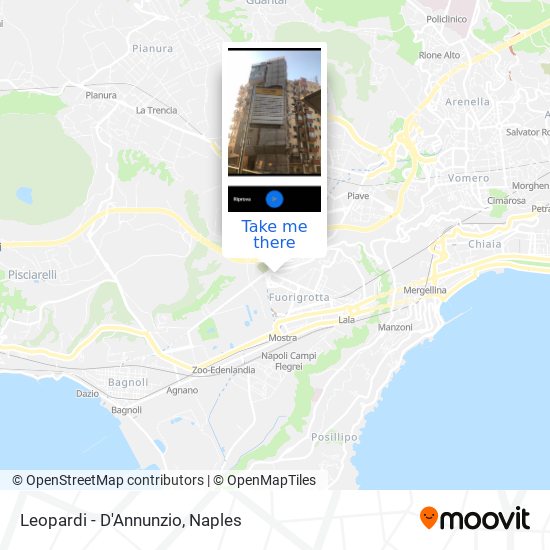 Leopardi - D'Annunzio map