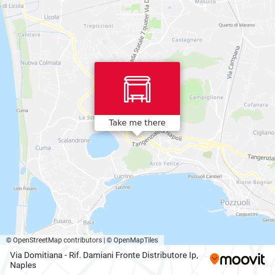 Via Domitiana - Rif. Damiani Fronte Distributore Ip map
