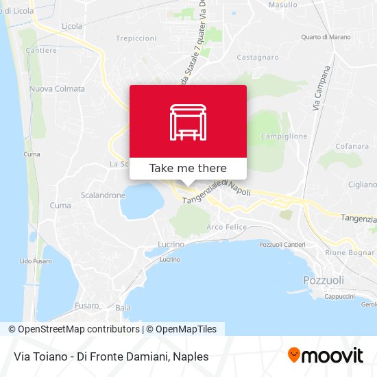 Via Toiano - Di Fronte Damiani map