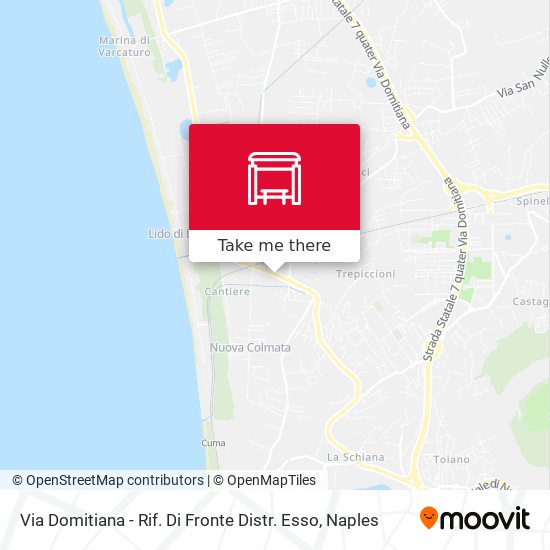 Via Domitiana - Rif. Di Fronte Distr. Esso map