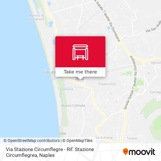 Via Stazione Circumflegre - Rif. Stazione Circumflegrea map