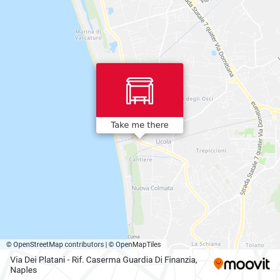 Via Dei Platani - Rif. Caserma Guardia Di Finanzia map