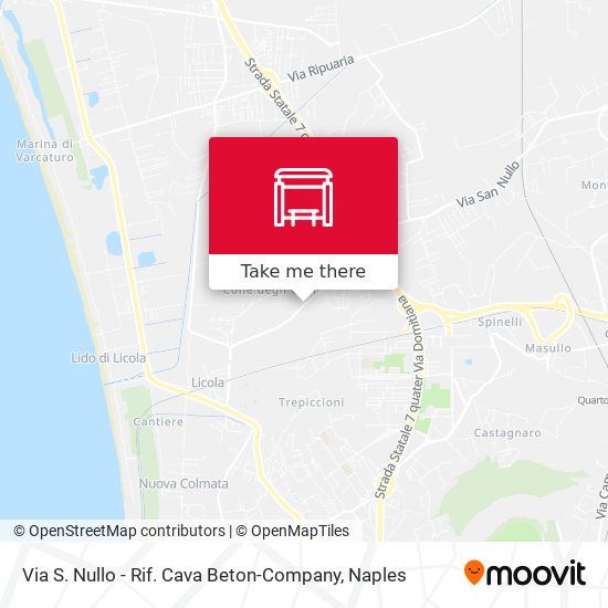 Via S. Nullo - Rif. Cava Beton-Company map