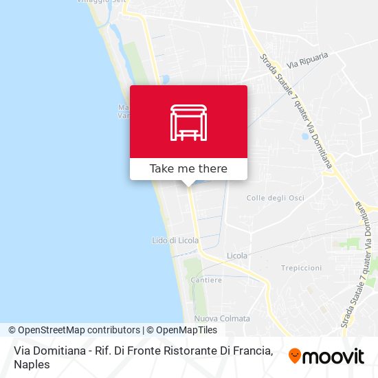 Via Domitiana - Rif. Di Fronte Ristorante Di Francia map