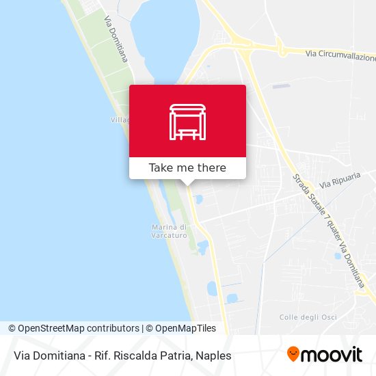 Via Domitiana - Rif. Riscalda Patria map