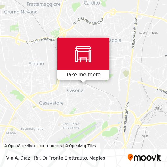 Via A. Diaz - Rif. Di Fronte Elettrauto map