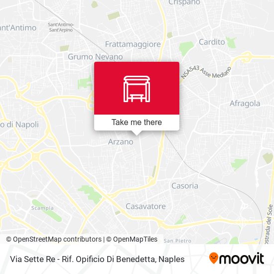 Via Sette Re - Rif. Opificio Di Benedetta map