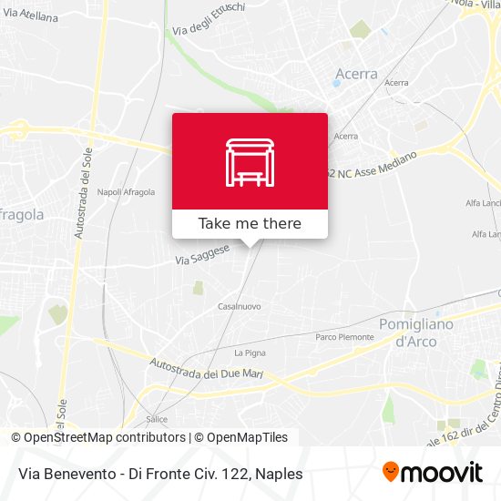 Via Benevento - Di Fronte Civ. 122 map