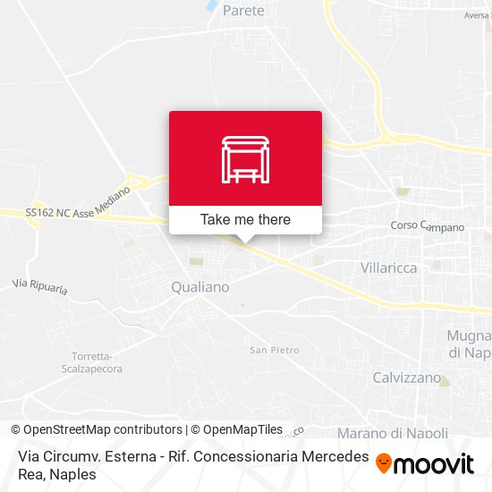 Via Circumv. Esterna - Rif. Concessionaria Mercedes Rea map