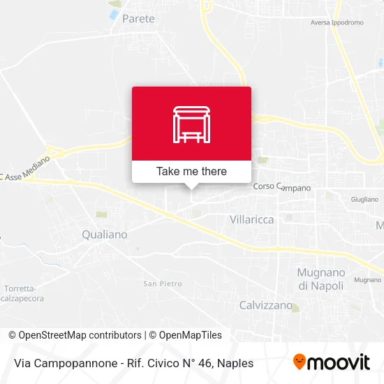 Via Campopannone - Rif. Civico N° 46 map