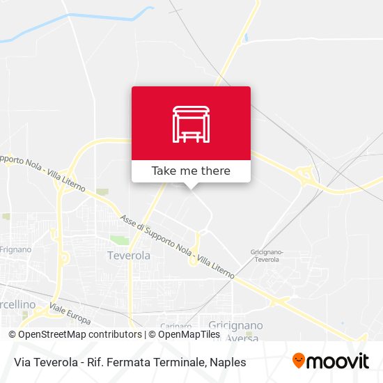 Via Teverola - Rif. Fermata Terminale map