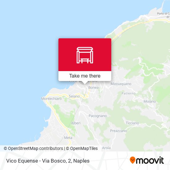 Vico Equense - Via Bosco, 2 map
