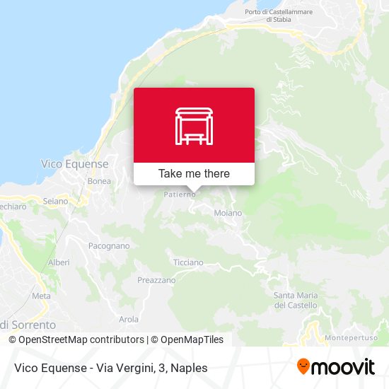 Vico Equense - Via Vergini, 3 map