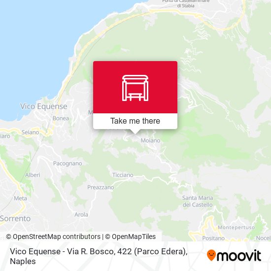 Vico Equense  - Via R. Bosco, 422 (Parco Edera) map