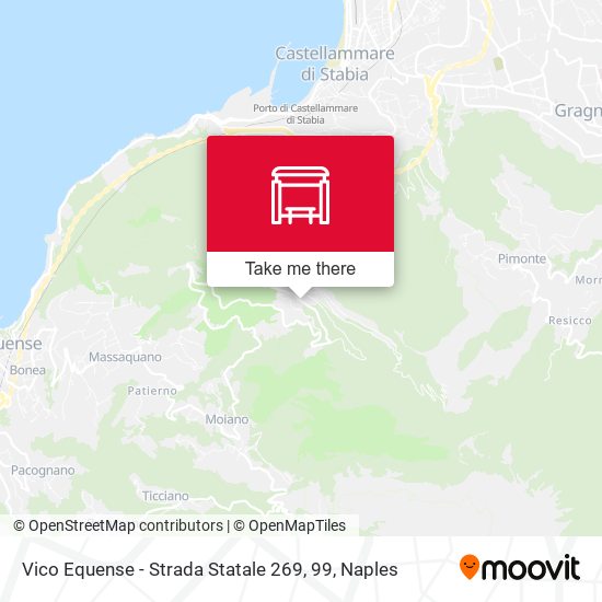 Vico Equense - Strada Statale 269, 99 map