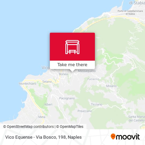 Vico Equense - Via Bosco, 198 map