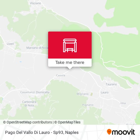 Pago Del Vallo Di Lauro - Sp93 map