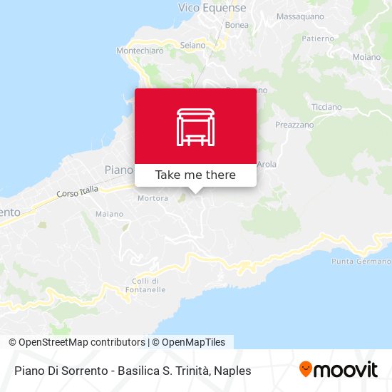 Piano Di Sorrento - Basilica S. Trinità map