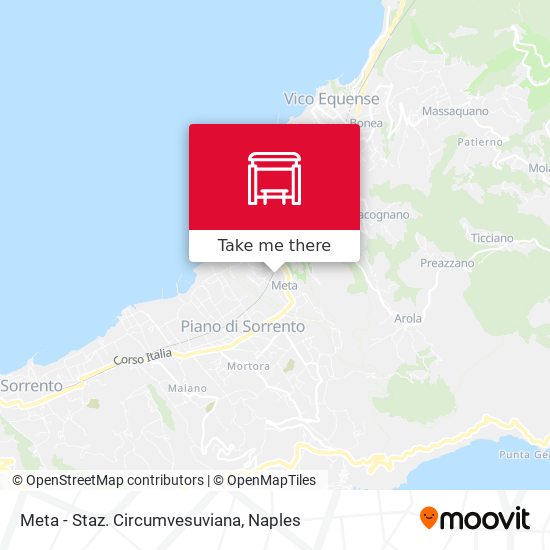 Meta - Staz. Circumvesuviana map