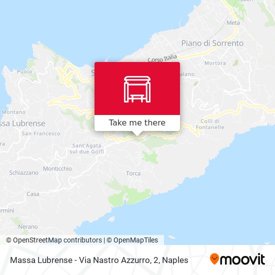 Massa Lubrense - Via Nastro Azzurro, 2 map