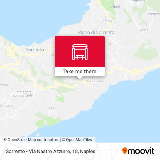Sorrento - Via Nastro Azzurro, 18 map