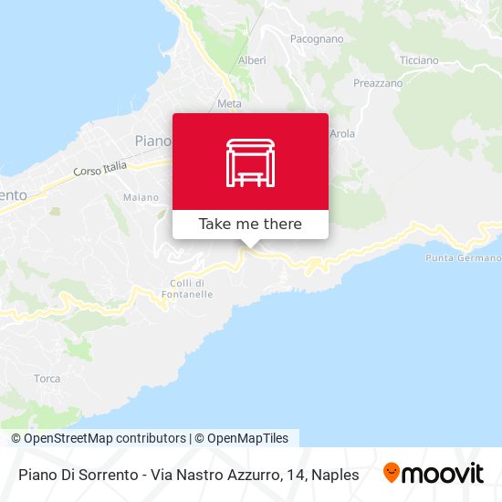 Piano Di Sorrento - Via Nastro Azzurro, 14 map