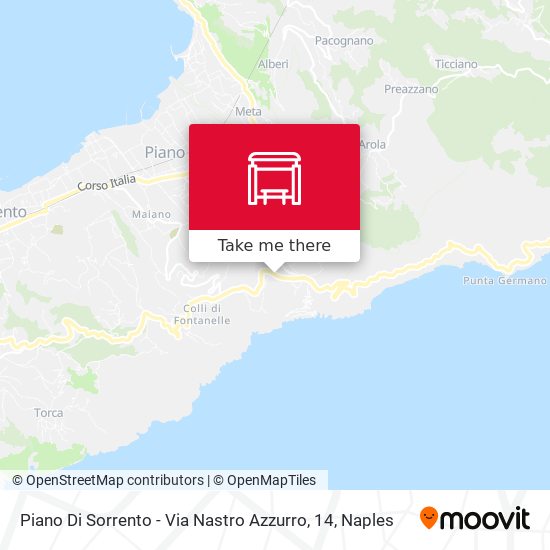 Piano Di Sorrento - Via Nastro Azzurro, 14 map