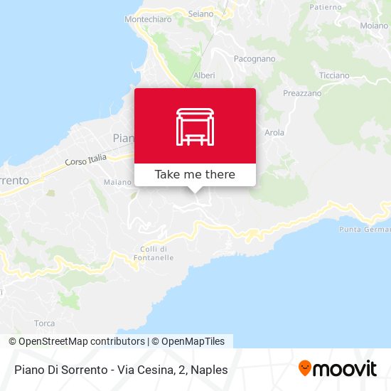 Piano Di Sorrento - Via Cesina, 2 map