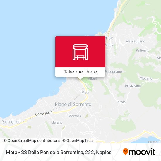 Meta - SS Della Penisola Sorrentina, 232 map