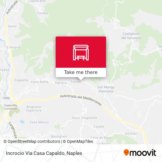 Incrocio Via Casa Capaldo map