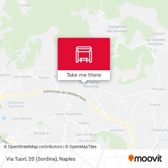 Via Tuori, 20 (Sordina) map
