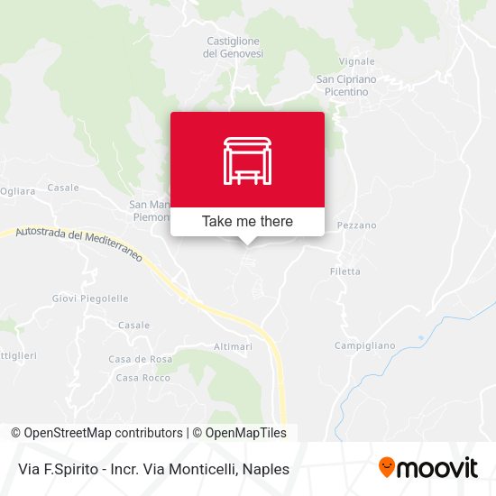 Via F.Spirito-Incr. Via Monticelli map