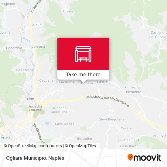Ogliara Municipio map