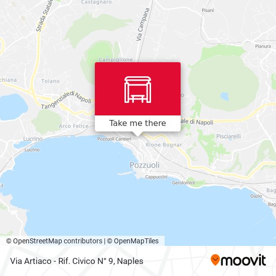 Via Artiaco - Rif. Civico N° 9 map