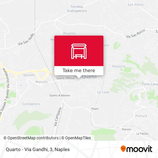 Quarto - Via Gandhi, 3 map