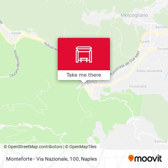 Monteforte - Via Nazionale, 100 map