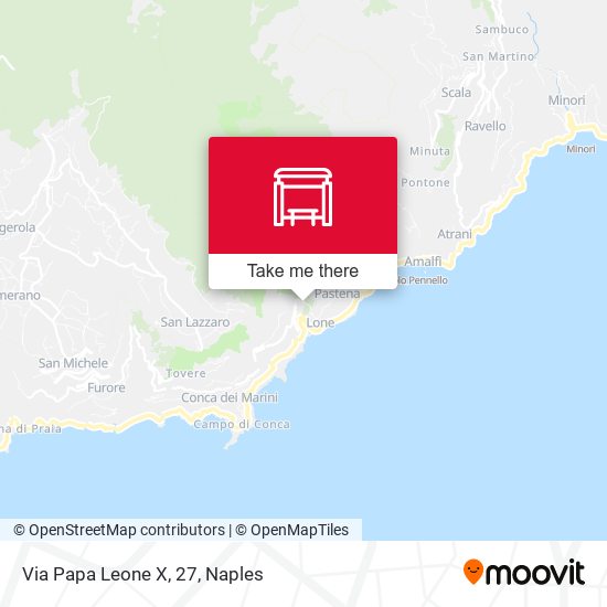 Via Papa Leone X, 27 map