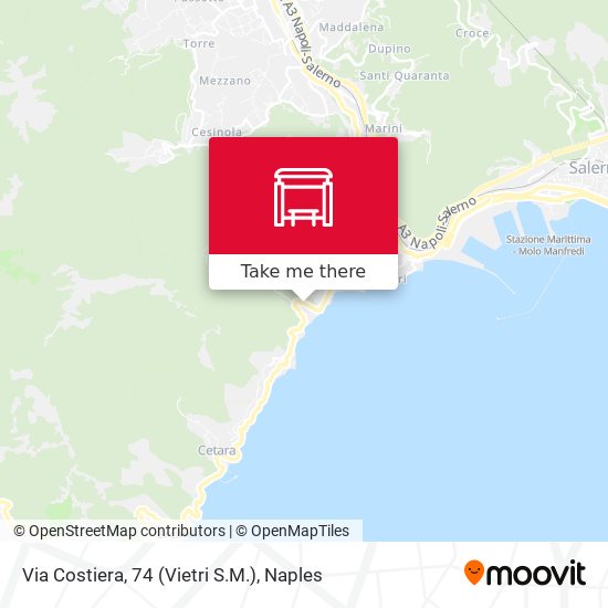 Via Costiera, 74 (Vietri S.M.) map